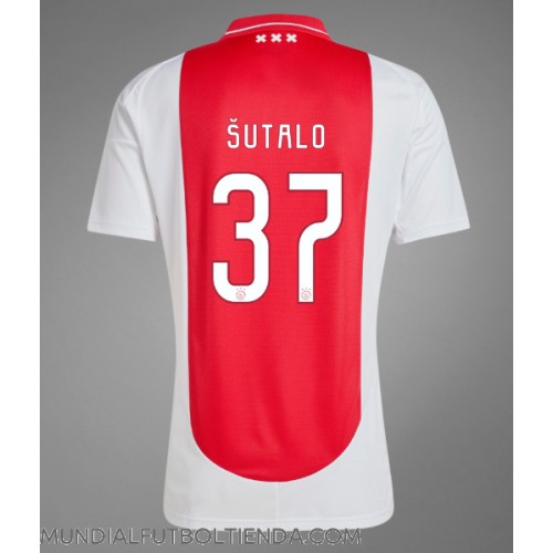 Camiseta Ajax Josip Sutalo #37 Primera Equipación Replica 2024-25 mangas cortas